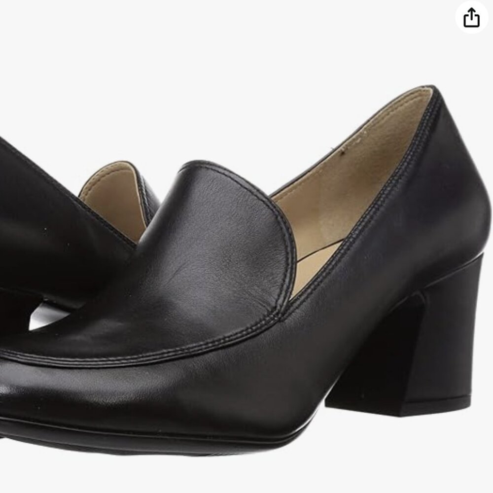 Naturalizer Women Dany Black Leather Pumps